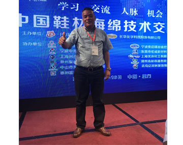 公司陈总参加《2017中国鞋材海绵技术交流会》